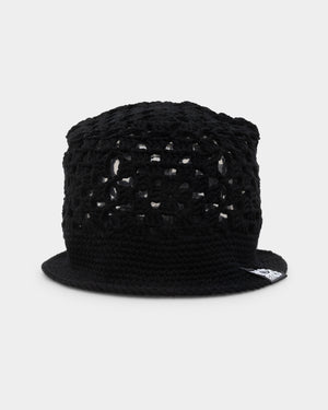 CROCHET BUCKET HAT - Black